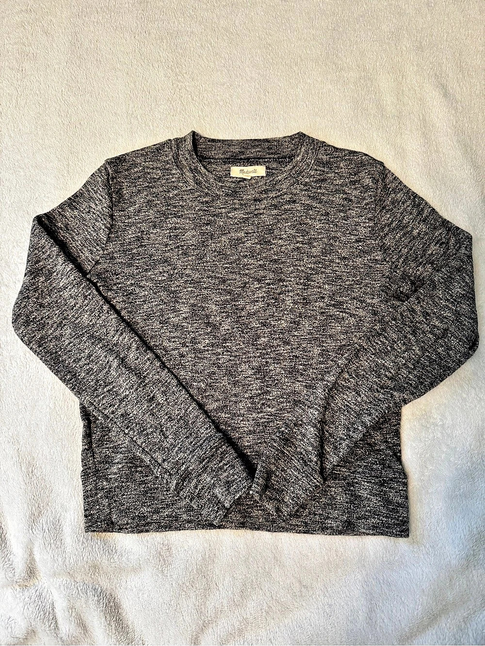 Madewell Marled Mockneck Top Cotton Sweater XS
